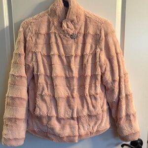 Dennis Basso Blush Teddy Jacket